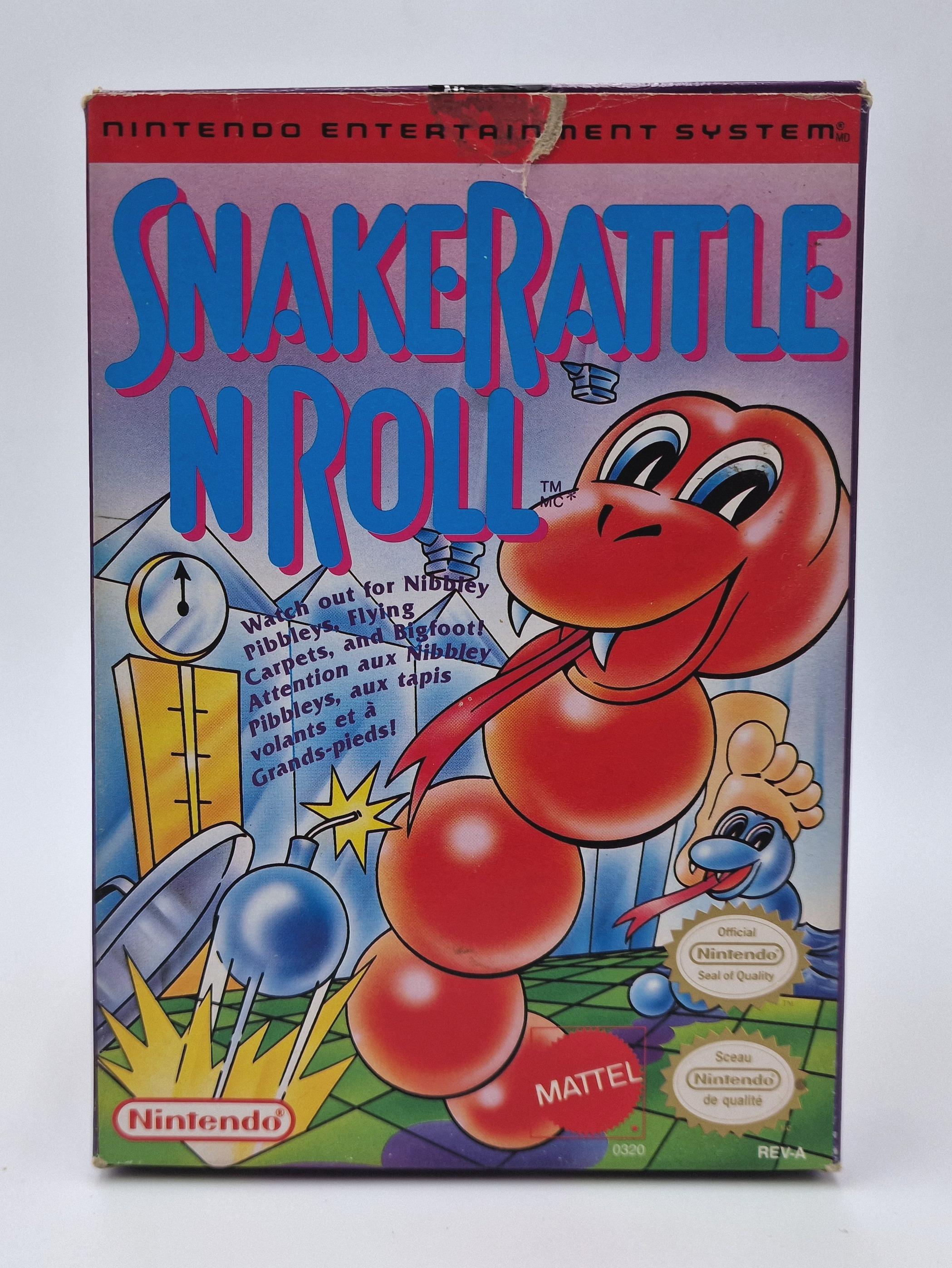 Snake Rattle 'n' Roll — Nintendo NES / FC US