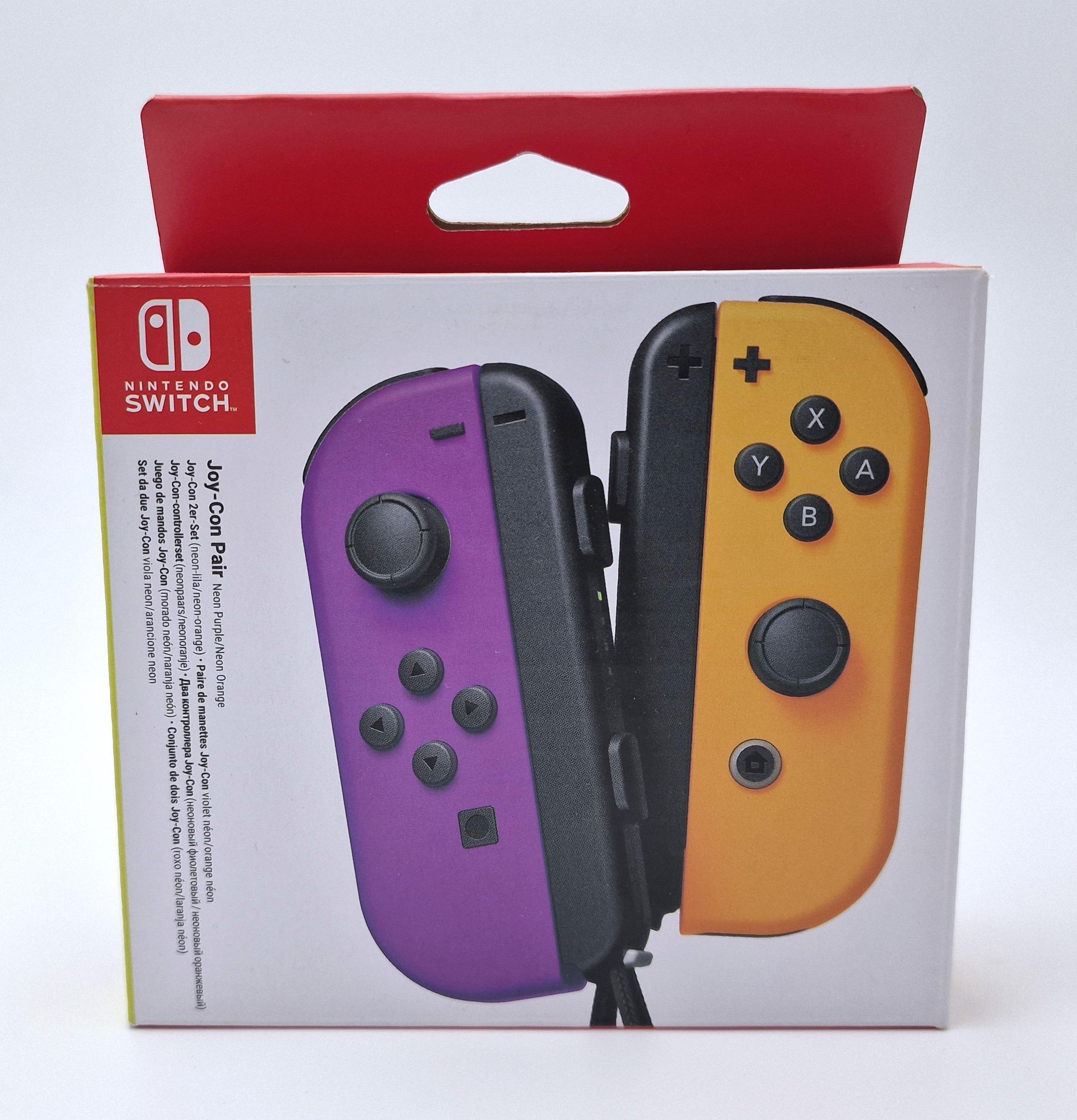 Manette Joy-Con Nintendo Switch Purple & Yellow Boxed — Console / Accessoire PAL