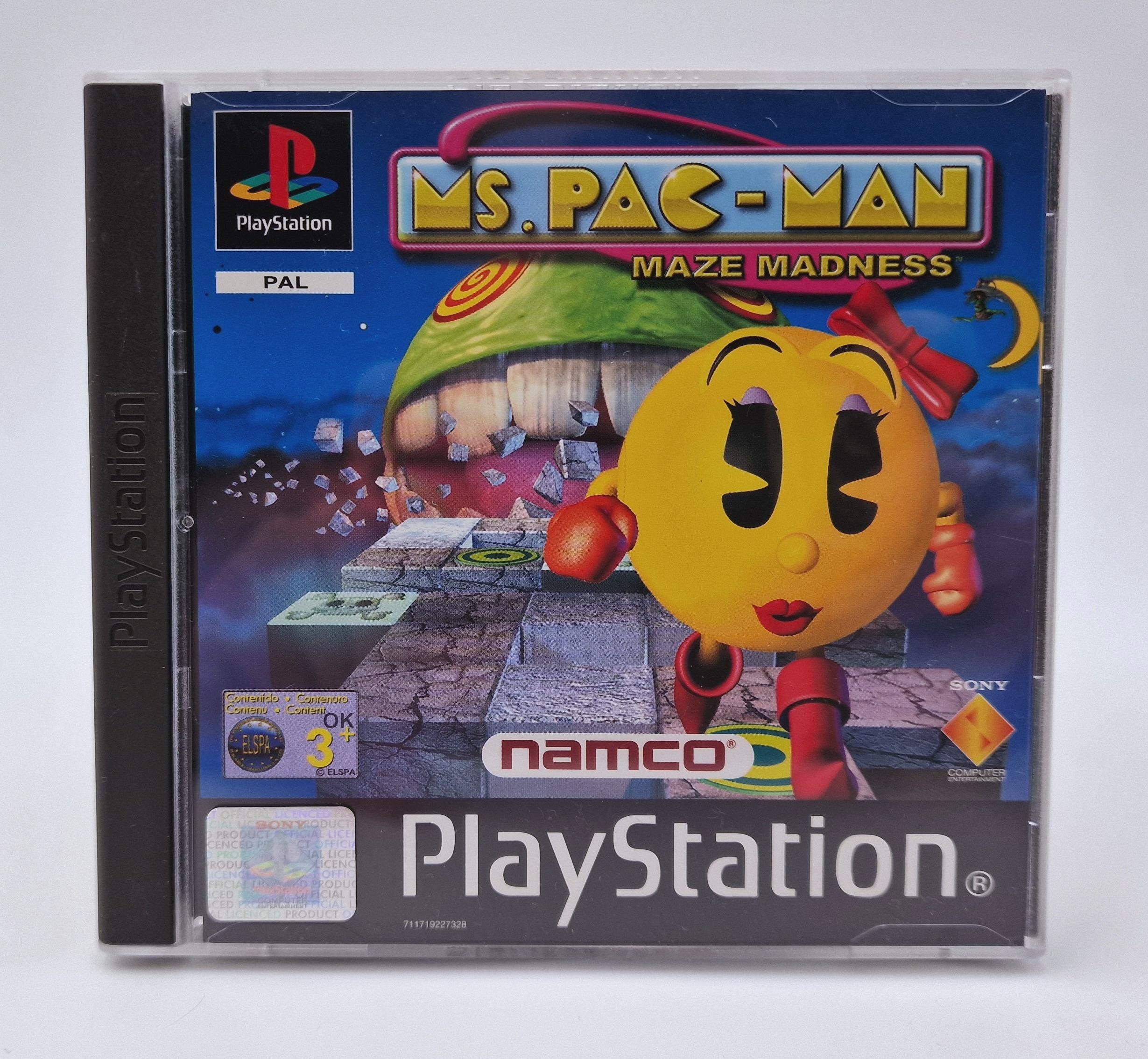 Ms Pac-Man Maze Madness — Sony PS1 PAL