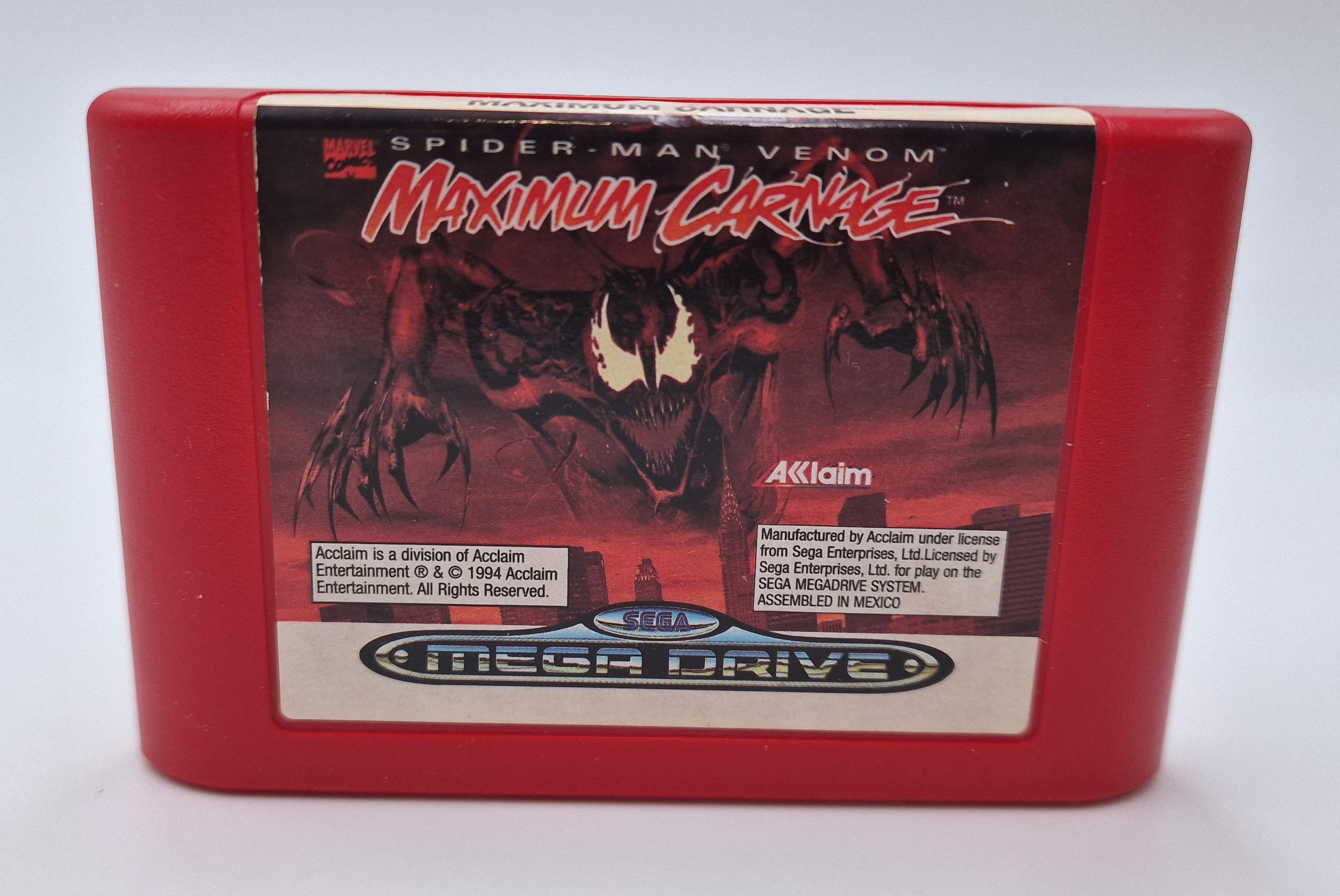 Spider-Man and Venom: Maximum Carnage — SEGA Megadrive PAL
