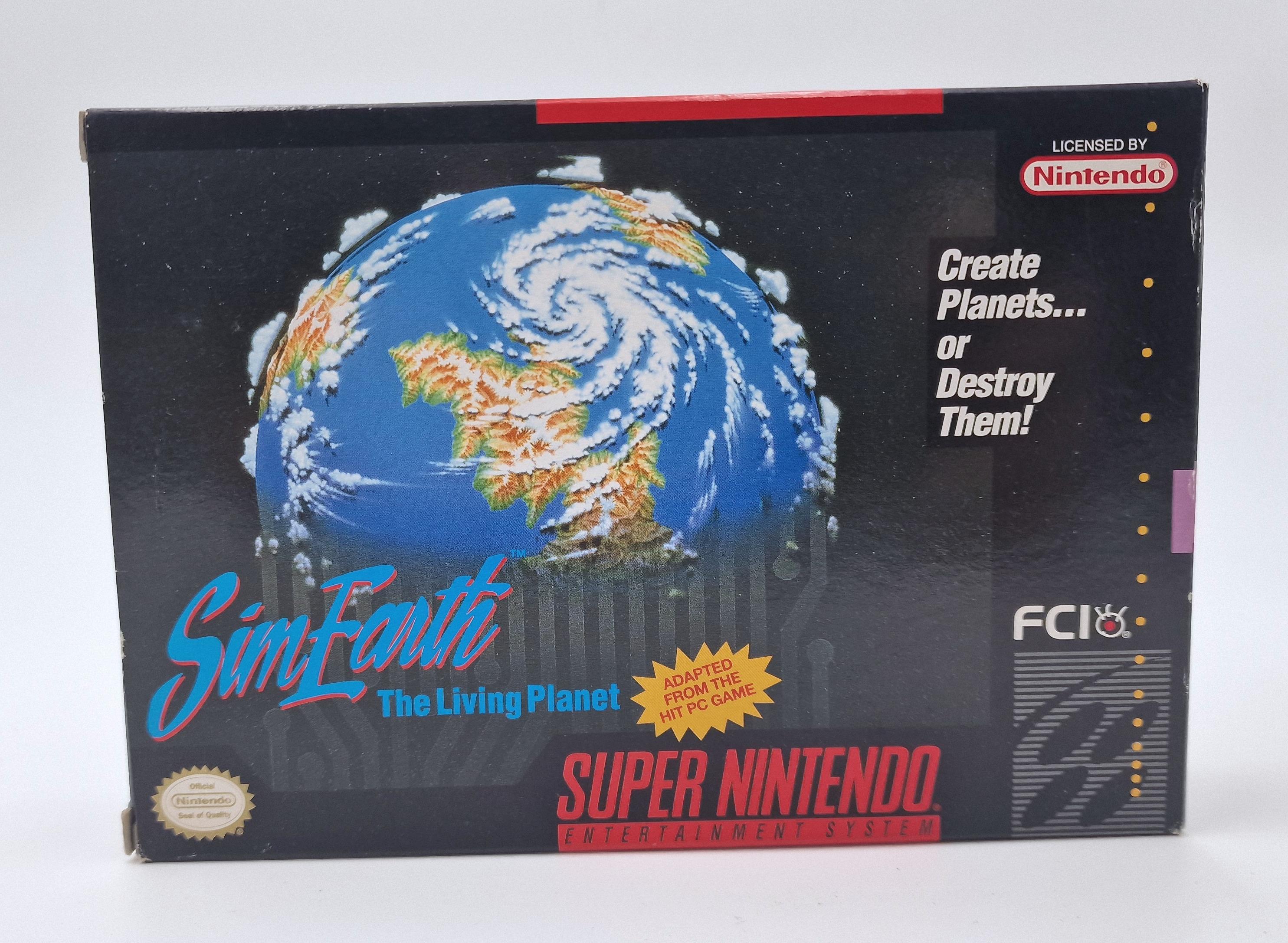 SimEarth: The Living Planet — Nintendo SNES US