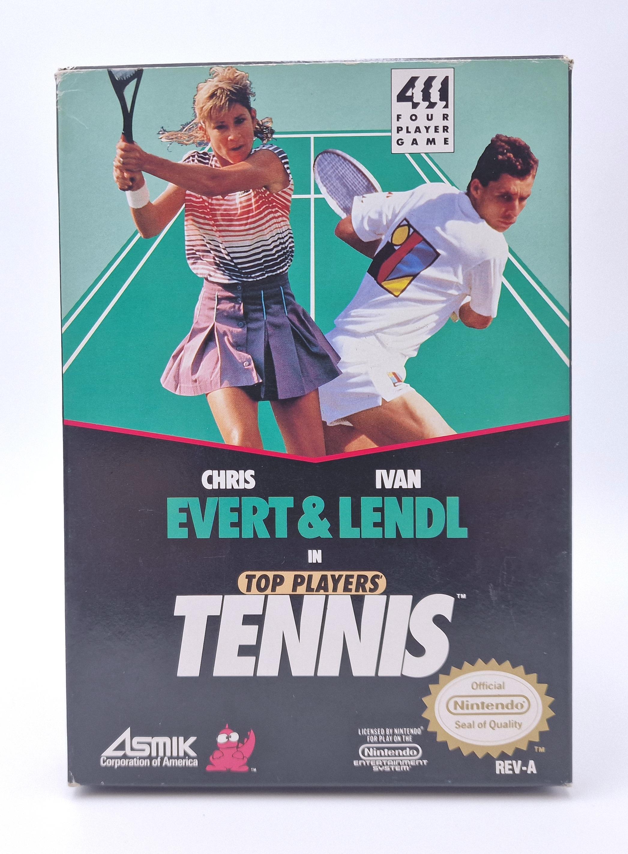 Chris Evert & Ivan Lendl in Top Players' Tennis — Nintendo NES / FC US