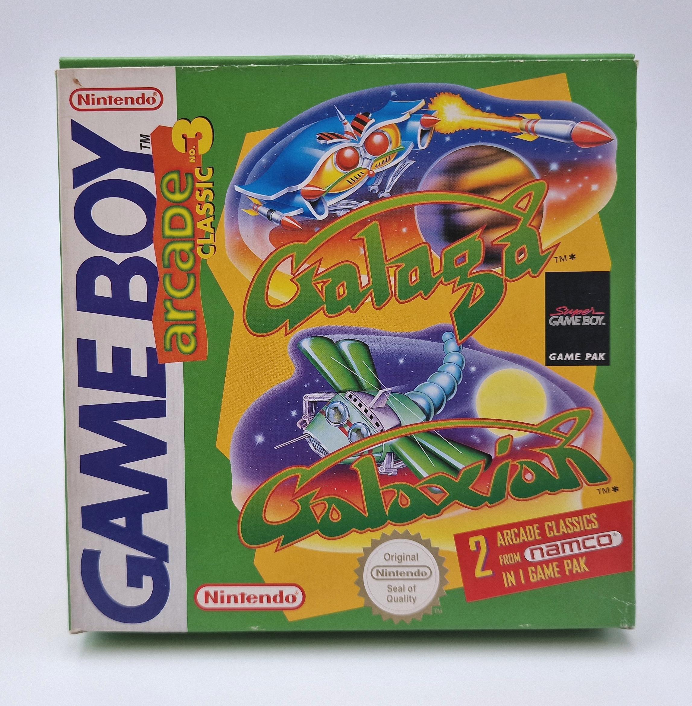 Galaga Galaxian Arcade Classics n°3 — Nintendo Game Boy PAL