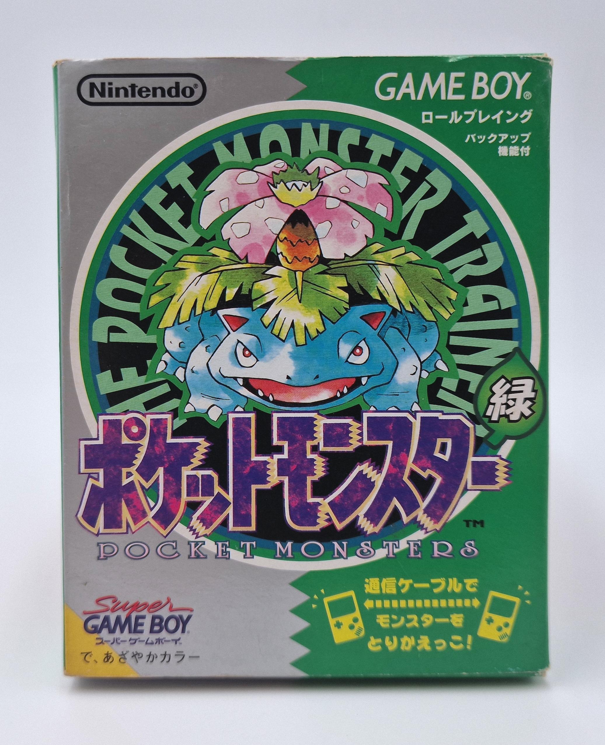 Pokémon Version Verte — Nintendo Game Boy JAP