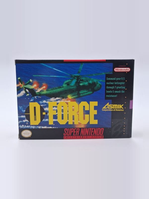 D-Force — Nintendo SNES US (vendu)