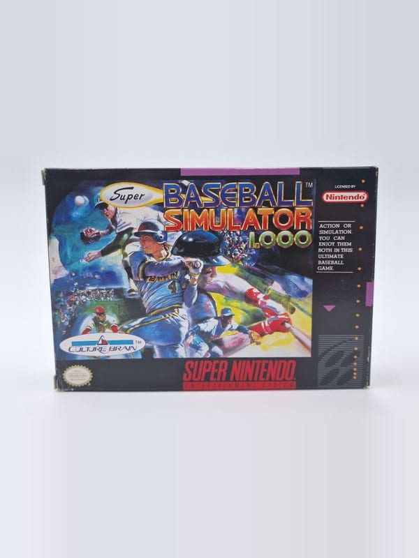 Super Baseball Simulator 1.000 — Nintendo SNES US