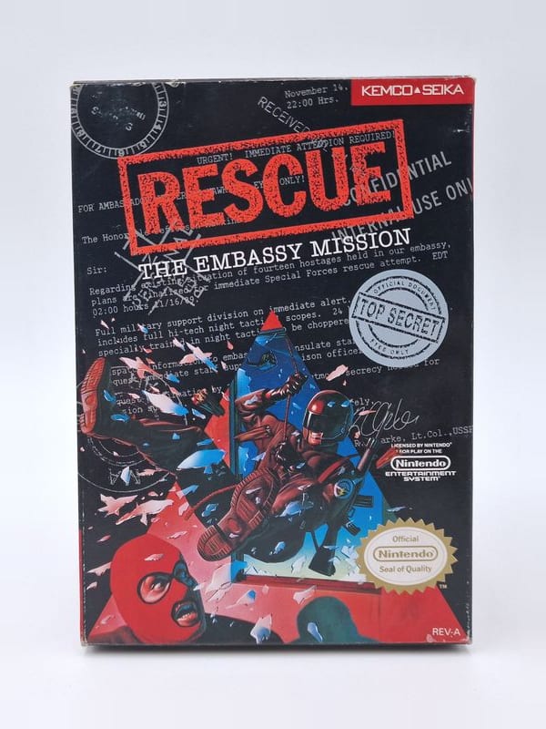 Rescue: The Embassy Mission — Nintendo NES / FC US