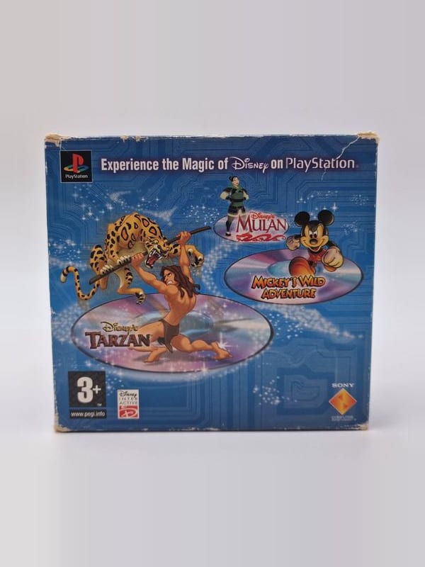 Disney Tripack Tarzan / Mulan / Mickey's Wild Adventure — Sony PS1 PAL (vendu)