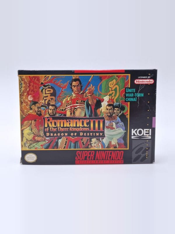Romance of the Three Kingdoms III: Dragon of Destiny — Nintendo SNES US