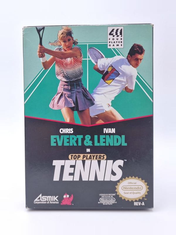 Chris Evert & Ivan Lendl in Top Players' Tennis — Nintendo NES / FC US