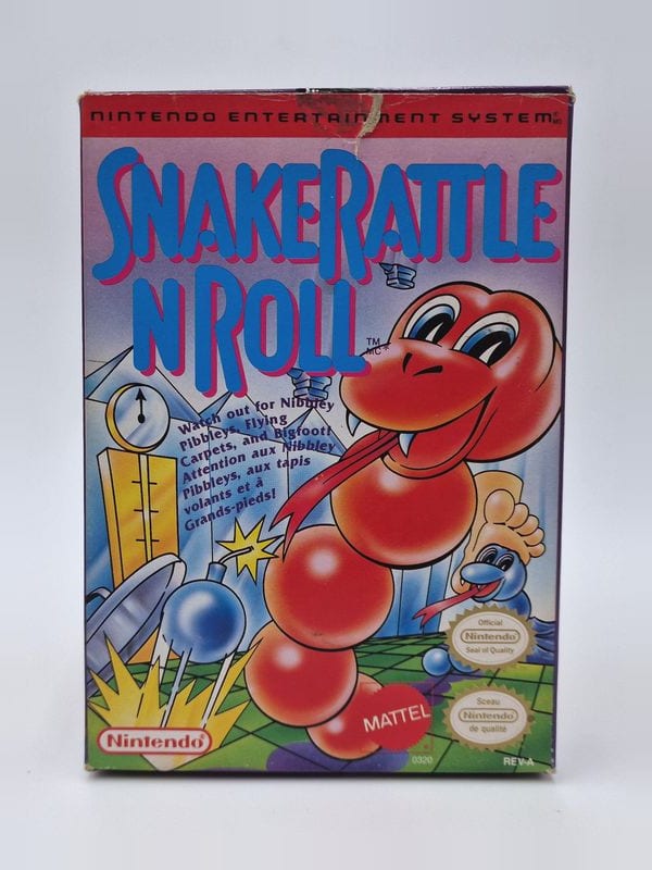 Snake Rattle 'n' Roll — Nintendo NES / FC US