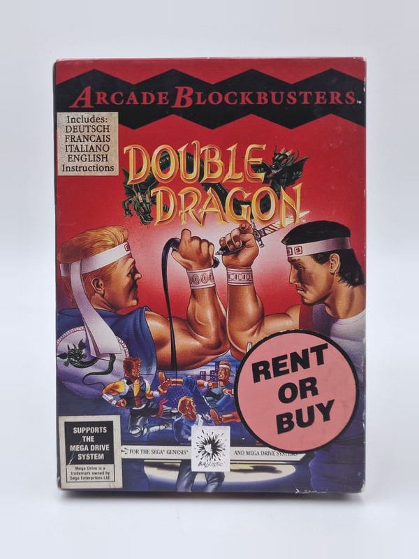 Double Dragon Cartonné — SEGA Megadrive PAL