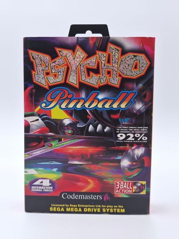 Psycho Pinball — SEGA Megadrive PAL