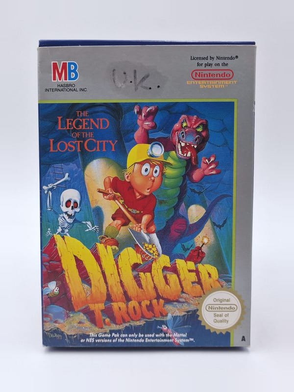Digger T. Rock: Legend of the Lost City — Nintendo NES / FC PAL