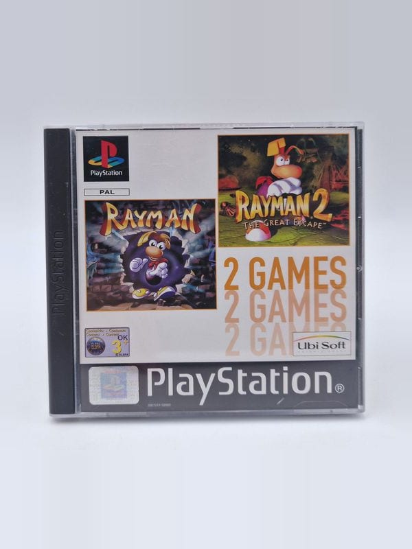 Rayman 1 & Rayman 2 Double Pack — Sony PS1 PAL