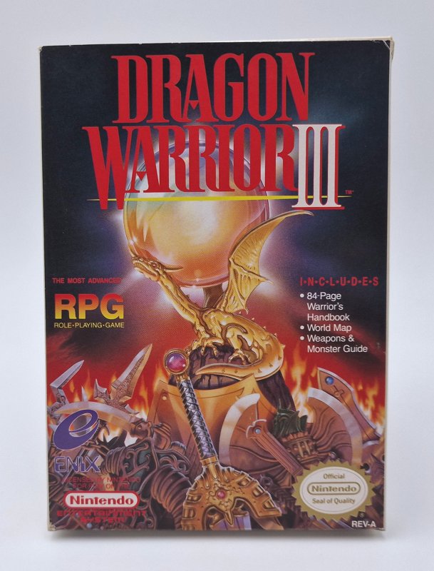 Notre exemplaire : Dragon Warrior III, boîte américaine