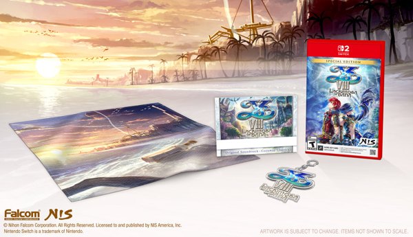 Ys VIII: Lacrimosa of Dana, Special Edition Nintendo Switch 2 : boîte et bonus